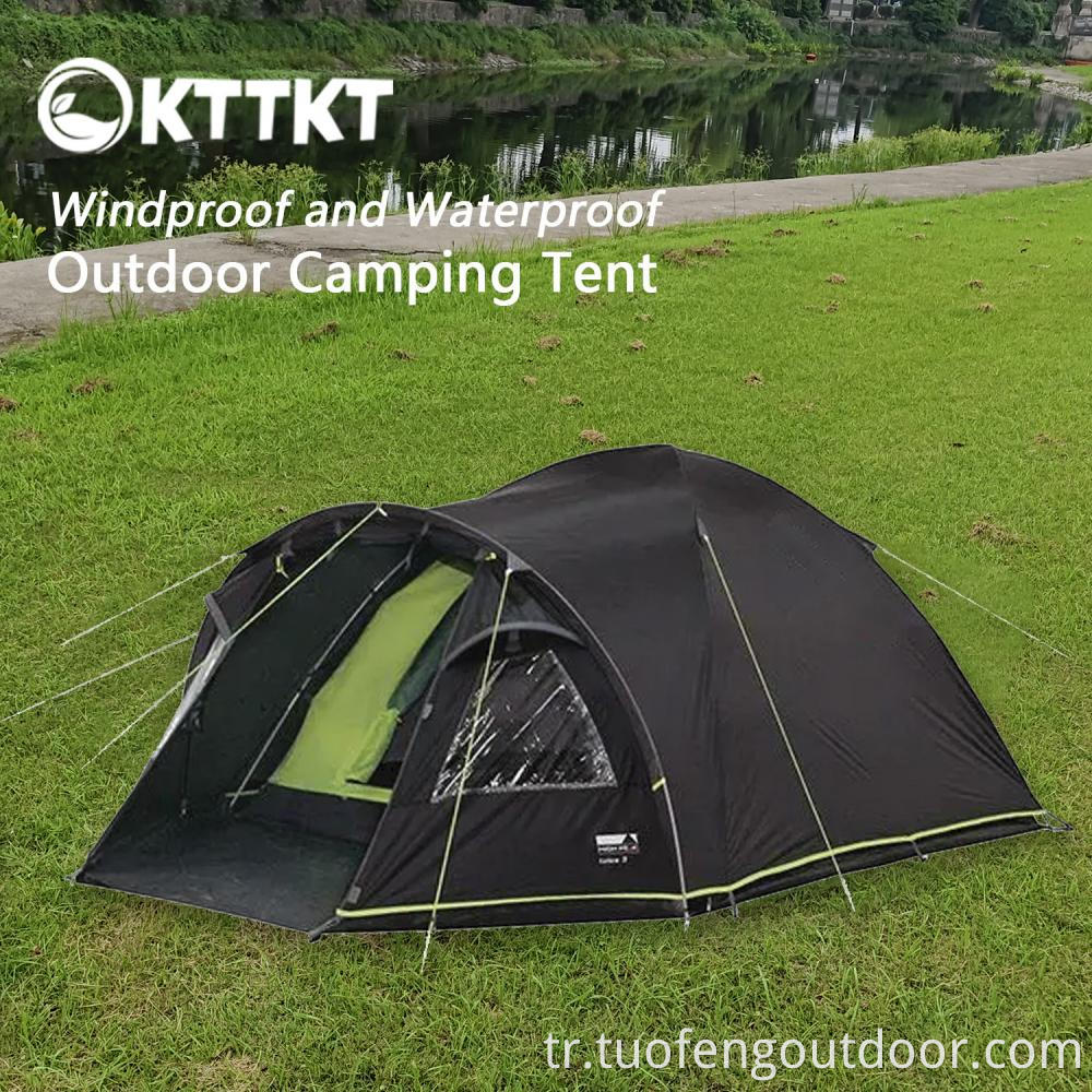 4 75kg siyah kamp trekking çift çadır1 4 75kg Black Camping Trekking Double Tent1